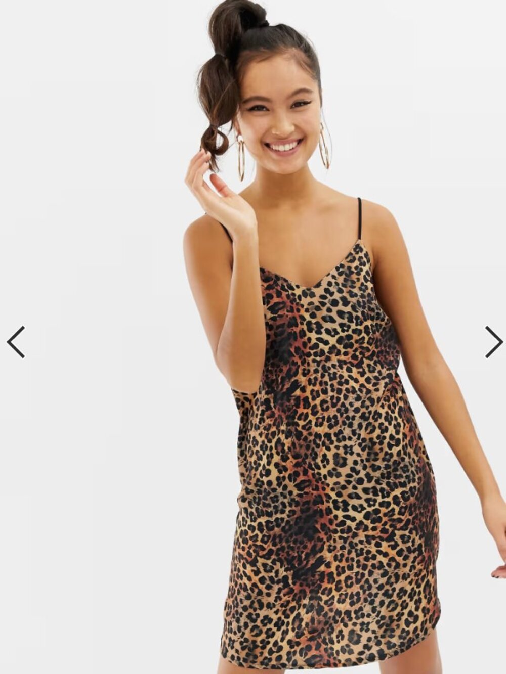 Collusion Leopard Print Cowl Neck Slip Midi Dress Size 6